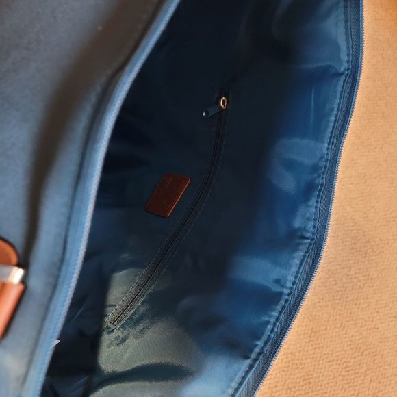 DVF Diane Von Furstenberg padded nylon large weekend tote luggage bag with strap - Picture 10 of 12